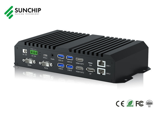 산업용 RK3588 WIFI 6 HD In DP HD Out 8K 비디오 디코드 미디어 박스 안드로이드 64GB ROM