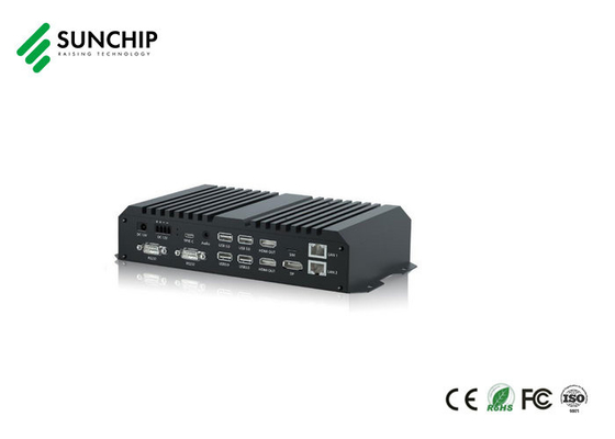 RK3588 CPU 엣지 컴퓨팅 장치 옵션 POE GPS와 함께 금속 미디어 플레이어