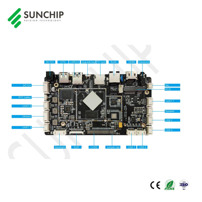 쿼드 코어 A55 ARM 보드 2GB 램 MIPI/EDP/LVDS 디스플레이 록칩 RK3566 PCBA 개발 안드로이드 11 메인 보드