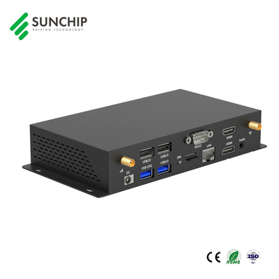 메탈 미디어 플레이어 RK3568 CPU 4K 비디오 재생 안드로이드 11 벽에 장착 된 디지털 사이니지 플레이어 박스