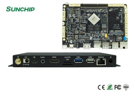 RK3328 CPU 미디어 플레이어 박스 16GB EMMC와 함께 디지털 사이니지 안드로이드 플레이어 박스
