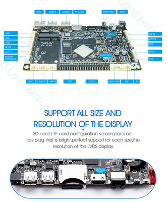 RK3288 보드 블루투스 5.2 및 LPDDR3 2G / 4G RAM 향상 시스템 성능