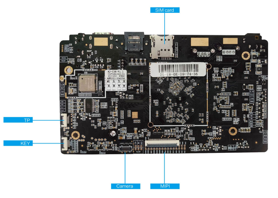 WIFI BT LAN 4G POE 안드로이드 개발 보드가 있는 RK3566 PCBA 안드로이드 임베디드 보드